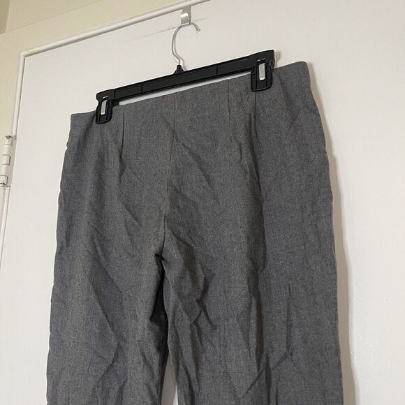 THEORY light gray Side zip ankle wool zip trouser pants size US 8 - Picture 4 of 6